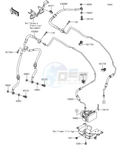 Z1000 ABS ZR1000GGF FR GB XX (EU ME A(FRICA) drawing Brake Piping