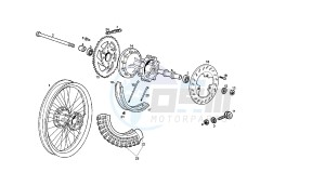 SENDA R X-TREM - 50 CC VTHSR1D1A EU2 drawing REAR WHEEL