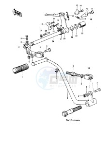 H2 B [MACH IV] (-B) 750 [MACH IV] drawing GEAR CHANGE MECHANISM