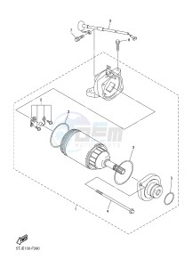 WR450F (1DX3) drawing STARTING MOTOR