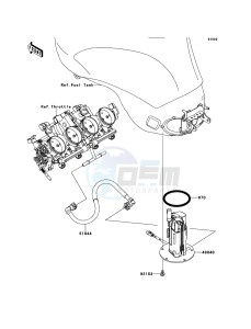 NINJA ZX-6R ZX600RBF FR GB XX (EU ME A(FRICA) drawing Fuel Pump