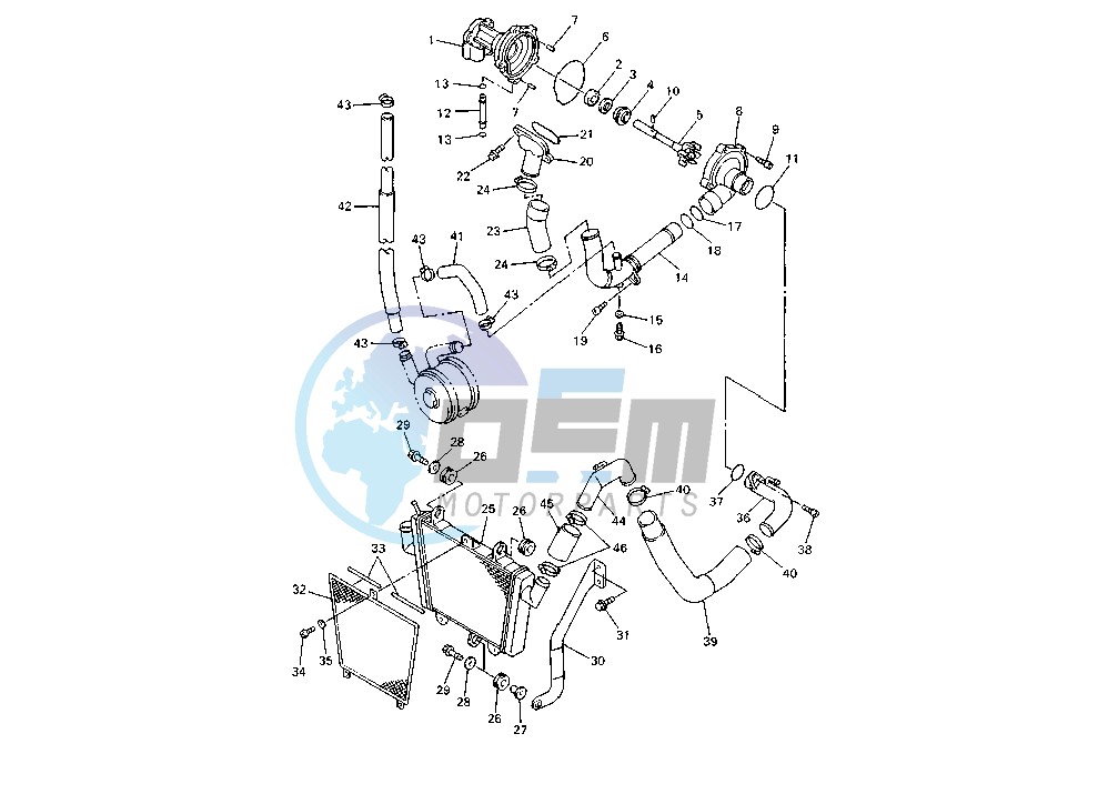 WATER PUMP-RADIATOR