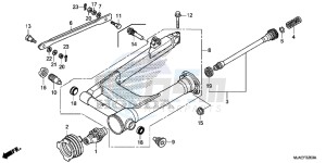 VT750C2BE Shadow - VT750C2B-E UK - (E) drawing SWINGARM (VT750CS/ C2B/ C2S/ C)