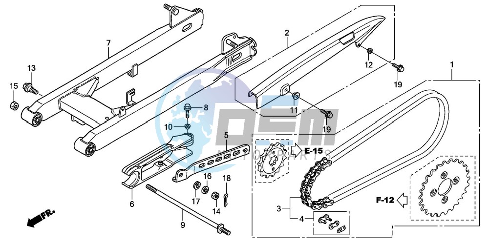 SWINGARM/CHAIN CASE (2)