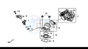 CRUISYM 300 (LV30W1-EU) (L8-M0) drawing INLET PIPE ASSY