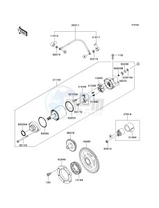 KVF 360 A [PRAIRIE 360 4X4] (A6F-A9F) A9F drawing STARTER MOTOR-- A9F- -