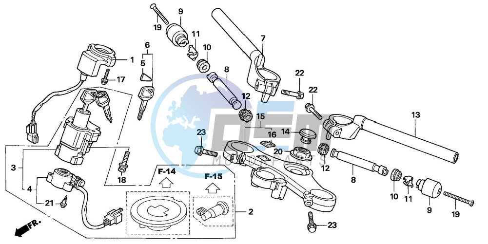 HANDLE PIPE/TOP BRIDGE