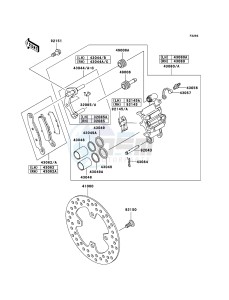 KVF650 4x4 KVF650D7F EU GB drawing Front Brake