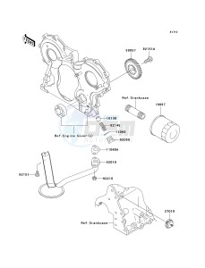 KAF 950 F [MULE 4010 DIESEL 4X4] (F9F-FAF) FAF drawing OIL PUMP_OIL FILTER