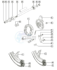 LUXE_25_T-X 50 T-X drawing Front wheel