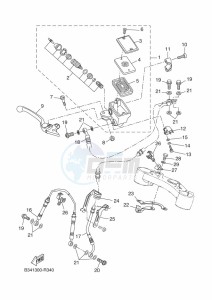 XSR700 MTM690 (BU33) drawing FRONT MASTER CYLINDER