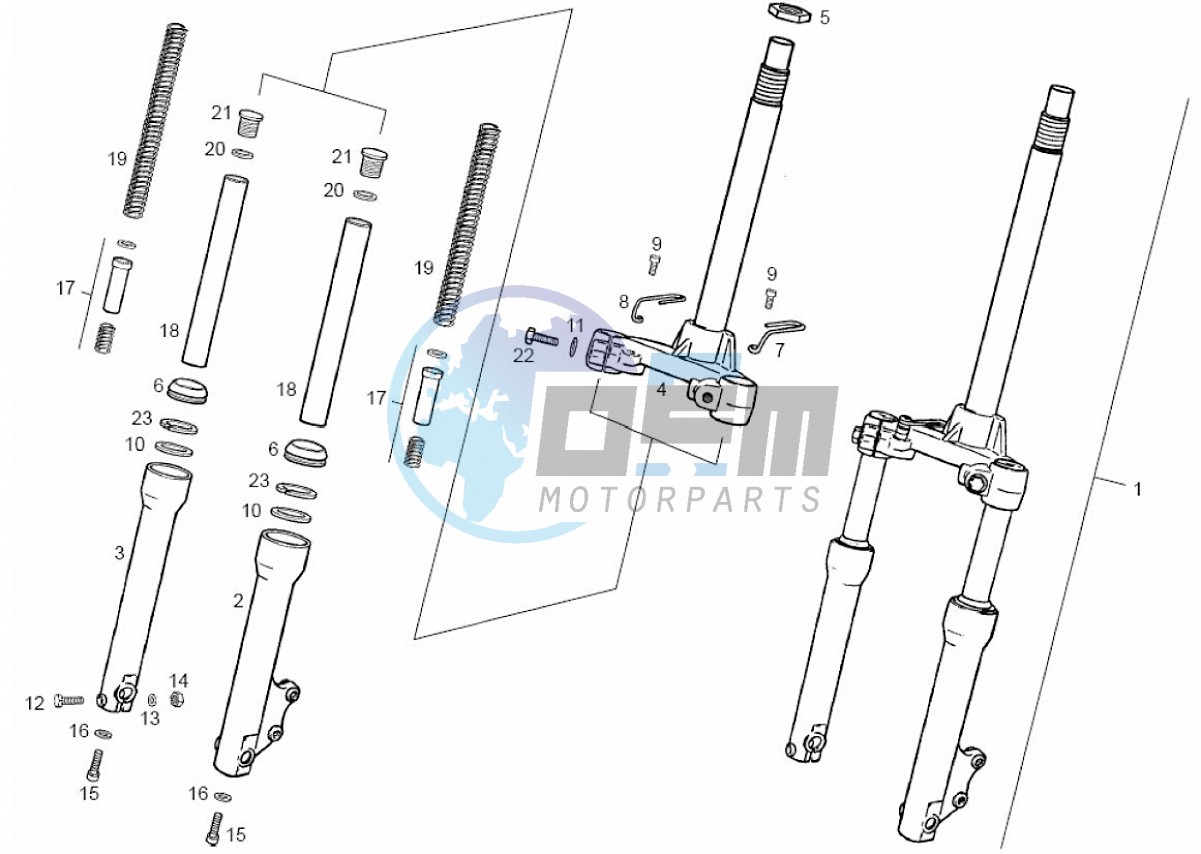 Front fork (Positions)