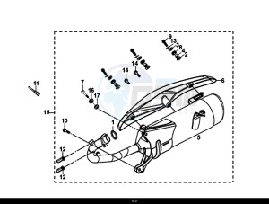 MIO 50I (25 KM/H) (FS05W1-NL) (E4) (L8-M0) drawing EXHAUST MUFFLER