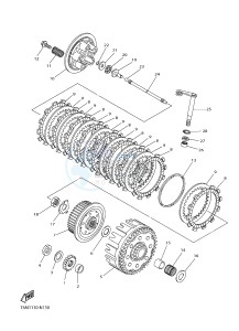 YZ250F (1SM5 1SM6 1SM7 1SM8) drawing CLUTCH