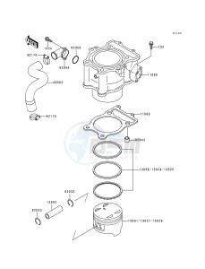 KVF 400 B [PRAIRIE 400] (B1) [PRAIRIE 400] drawing CYLINDER_PISTON-- S- -