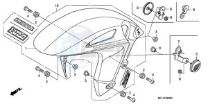 CBR1000RR9 UK - (E / MK) drawing FRONT FENDER