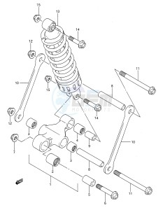 GS500E (E28) drawing CUSHION LEVER (MODEL K L)