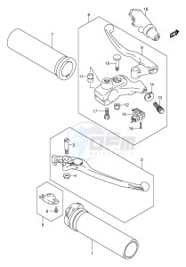 VL800 (E2) VOLUSIA drawing HANDLE LEVER