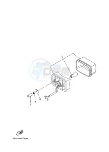 YFM700FWBD YFM70KPSJ KODIAK 700 EPS SPECIAL EDITION (B32D) drawing TAILLIGHT