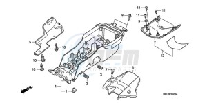 CBR1000RR9 Korea - (KO / SPC) drawing REAR FENDER (CBR1000RR)