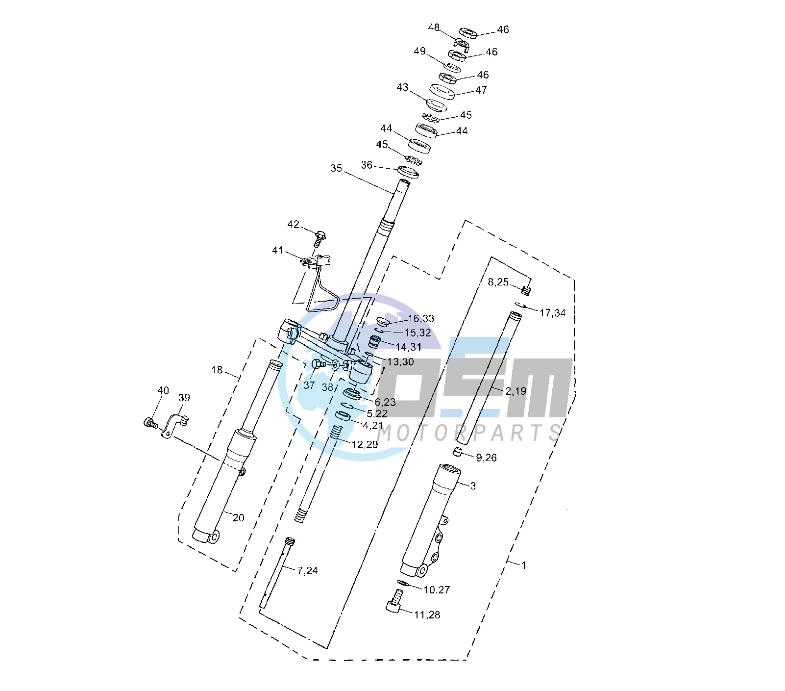 FRONT FORK 5C38