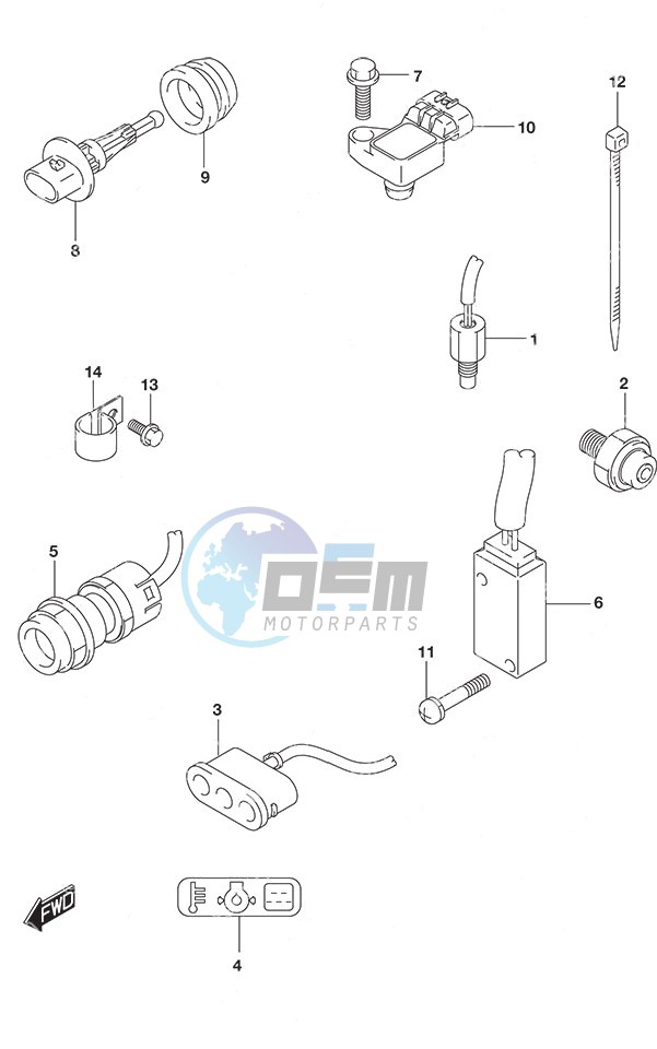 Sensor/Switch Tiller Handle w/Power Tilt