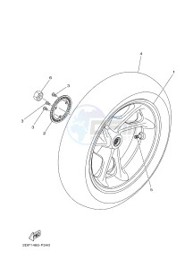 GPD125A GPD125-A NMAX125 (BV31 BV33) drawing REAR WHEEL