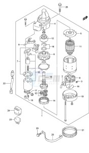 DF 200 drawing Starting Motor