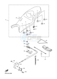 XJ6SA 600 DIVERSION (S-TYPE, ABS) (36D8 36DA) drawing SEAT