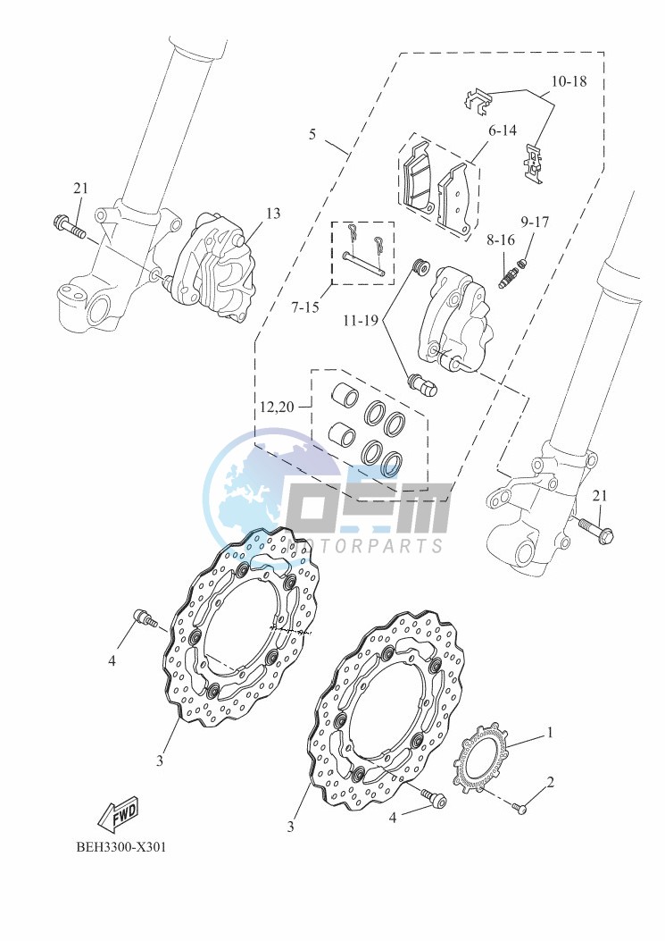 FRONT BRAKE CALIPER