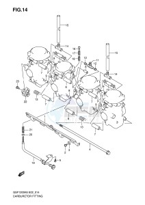 GSF1200 (E2) Bandit drawing CARBURETOR FITTING