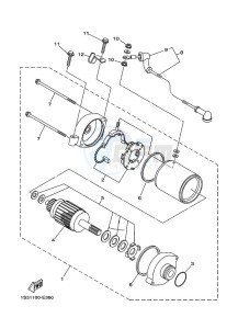 YFM700R (BCXJ) drawing STARTING MOTOR