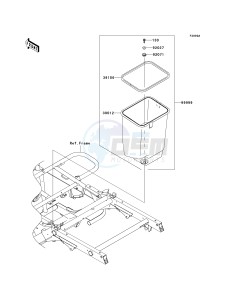 KAF 400 B [MULE 600] (B1) B1 drawing OPTIONAL PARTS-- FRAME- -