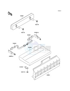 MULE 3010 DIESEL 4x4 KAF950B7F EU drawing Seat