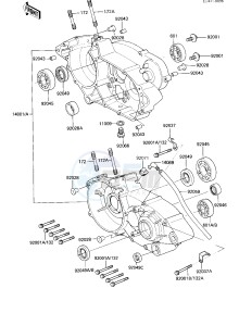 KDX 200 A [KDX200] (A1-A3) [KDX200] drawing CRANKCASE