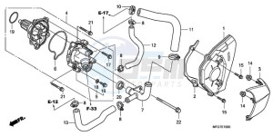 CB600FA39 Australia - (U) drawing WATER PUMP