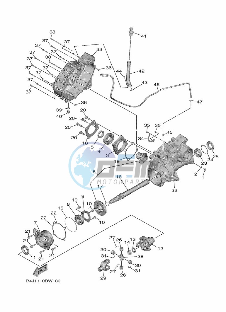 MIDDLE DRIVE GEAR