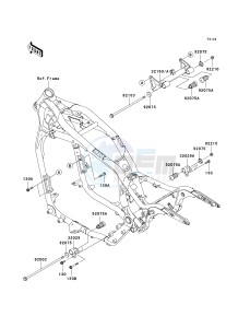 VN 1600 B [VULCAN 1600 MEAN STREAK] (B6F-B8FA) B7F drawing ENGINE MOUNT