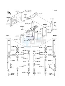 VN 1600 A [VULCAN 1600 CLASSIC] (A6F-A8FA) A7F drawing FRONT FORK-- A7F_A7FA_A8F_A8FA- -