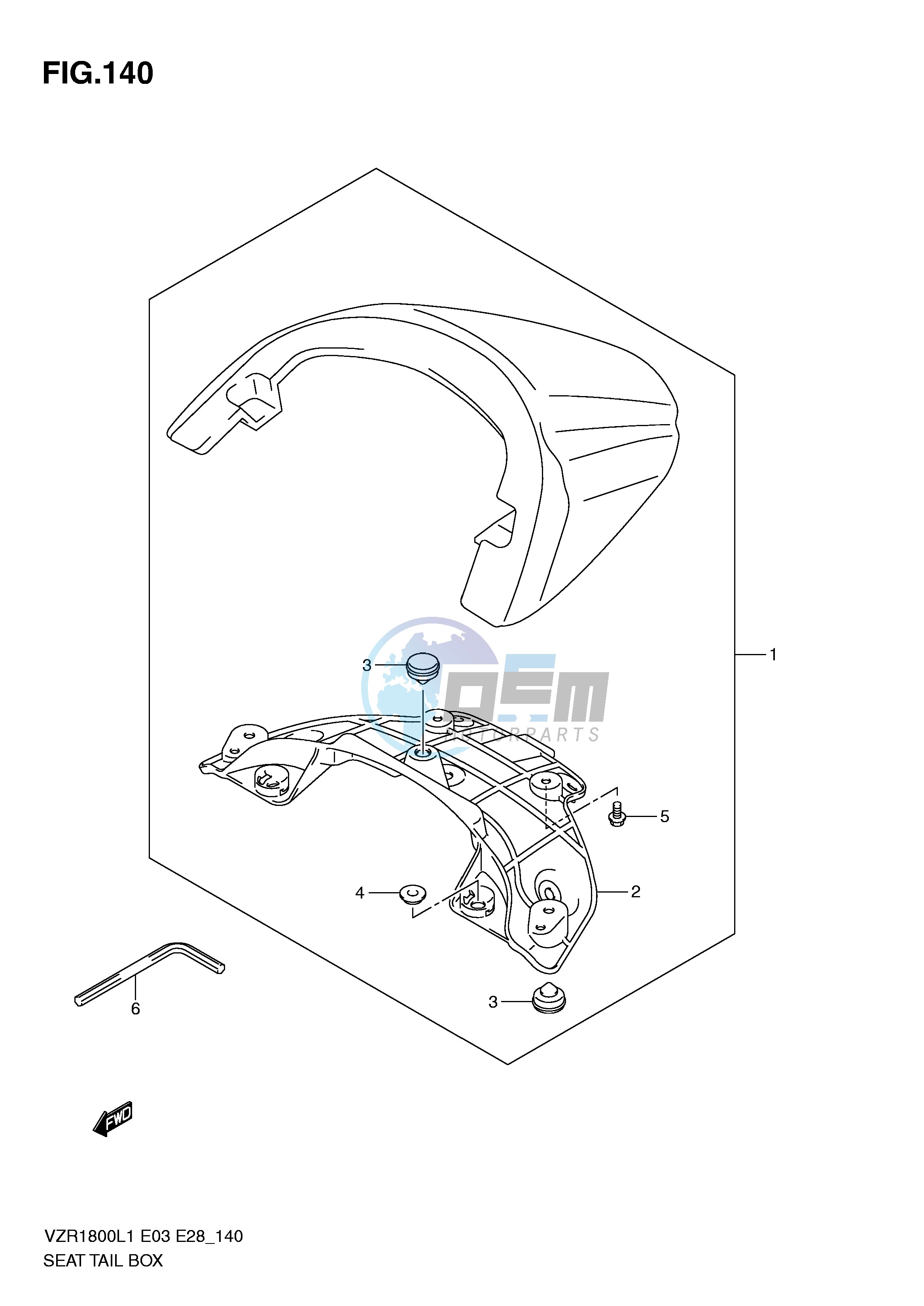 SEAT TAIL BOX (VZR1800L1 E28)