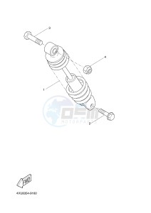 YN50 NEO'S (2APF 2APF 2APF) drawing REAR SUSPENSION