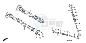 CBR600RAA BR / ABS - (BR / ABS) drawing CAMSHAFT/VALVE