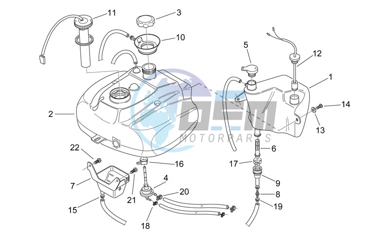 Oil and fuel tank