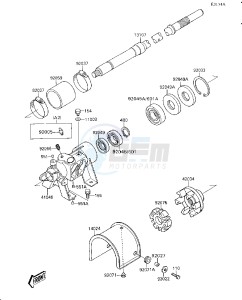 JS 300 A [300 SX] (A1-A5) [300 SX] drawing DRIVE SHAFT-- JS300-A2_A3_A4_A5- -