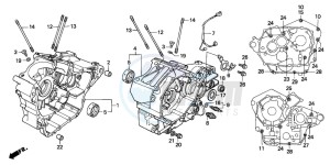 VT600CD drawing CRANKCASE