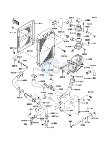 VN800 CLASSIC VN800-B10P GB XX (EU ME A(FRICA) drawing Radiator