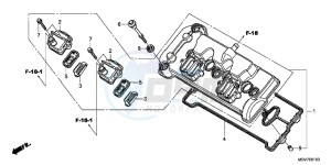 CBR600FAC drawing CYLINDER HEAD COVER