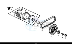 SYMPHONY ST 50 (25 KM/H) (XB05W4-NL) (E4) (L7-M0) drawing MOVABLE DRIVE FACE ASSY