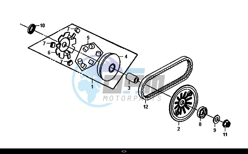 MOVABLE DRIVE FACE ASSY