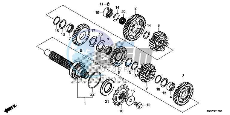 TRANSMISSION (COUNTERSHAFT)